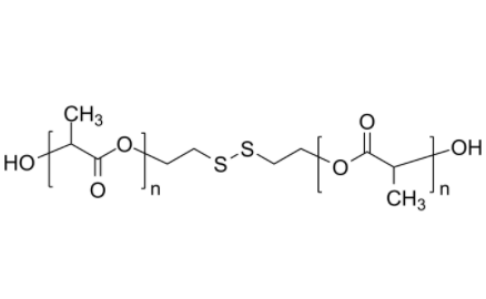 PDLLA-disulf 聚丙交酯(聚乳酸)-双羟基 链中间为二硫键 生物降解高分子