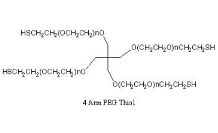 4臂星形-聚乙二醇-硫醇 4 arm-PEG-SH | 4 arm PEG-Thiol