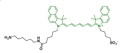 ICG-amine，1686147-55-6，氨基修饰的近红外染料