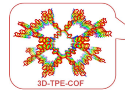 3D-TPE-COF，TPB-TP-COF，TPB-DMTP-COF三维共价有机框架