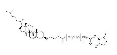 Cholesterol-PEG-NHS 胆固醇-聚乙二醇-活性酯（MW：3400）NHS-PEG-CLS