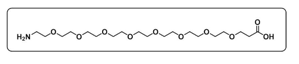 Amino-PEG8-COOH，胺基-八聚乙二醇-丙酸，CAS:756526-04-2