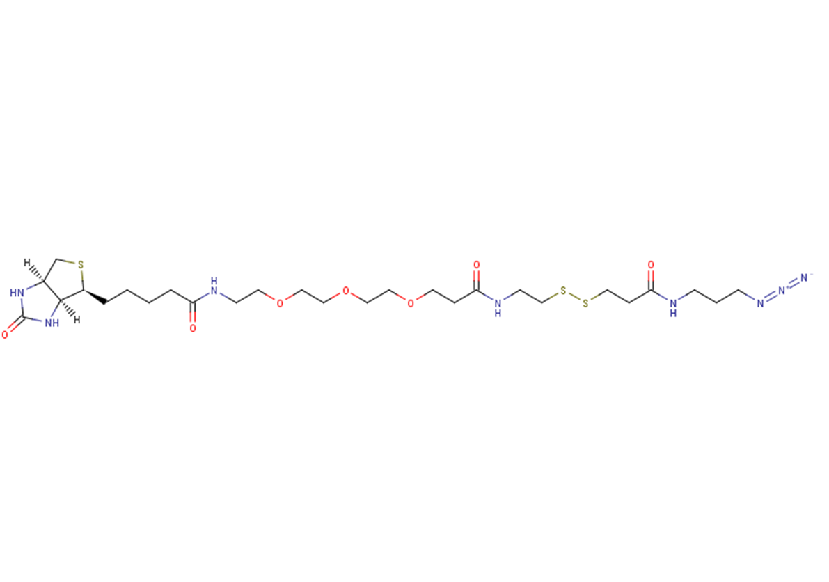 Biotin-PEG3-SS-azide Chemical Structure