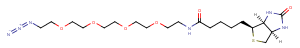 Biotin-PEG4-azide Chemical Structure