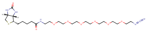 Biotin-PEG6-azide Chemical Structure