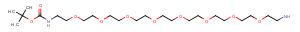 Boc-NH-PEG8-CH2CH2NH2 Chemical Structure