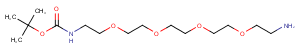 Boc-NH-PEG4-CH2CH2NH2 Chemical Structure