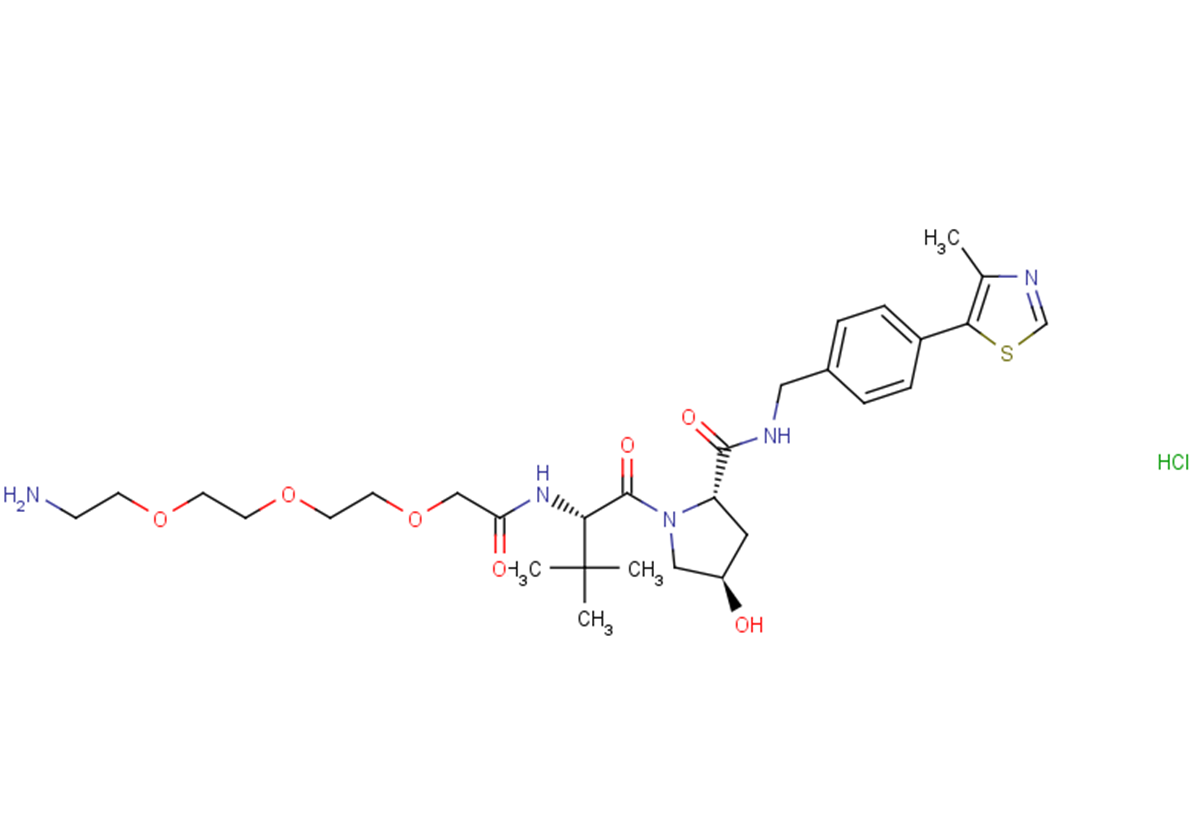 (S,R,S)-AHPC-PEG3-NH2 hydrochloride Chemical Structure