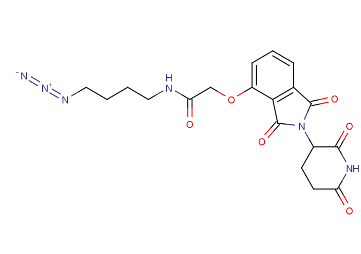 Thalidomide-O-amido-C4-N3 Chemical Structure