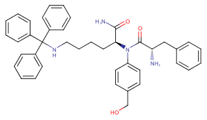 Phe-Lys(Trt)-PAB Chemical Structure