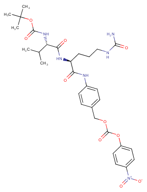 Boc-Val-Cit-PAB-PNP Chemical Structure