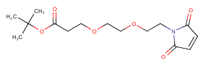 Mal-PEG2-C2-Boc Chemical Structure