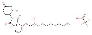 Thalidomide-O-amido-C6-NH2 TFA Chemical Structure
