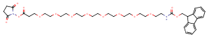 Fmoc-NH-PEG8-NHS ester Chemical Structure