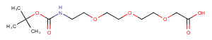 Boc-NH-PEG3-CH2COOH Chemical Structure