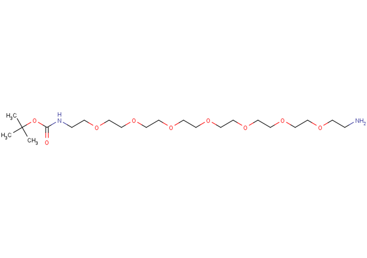 Boc-NH-PEG7-NH2 Chemical Structure