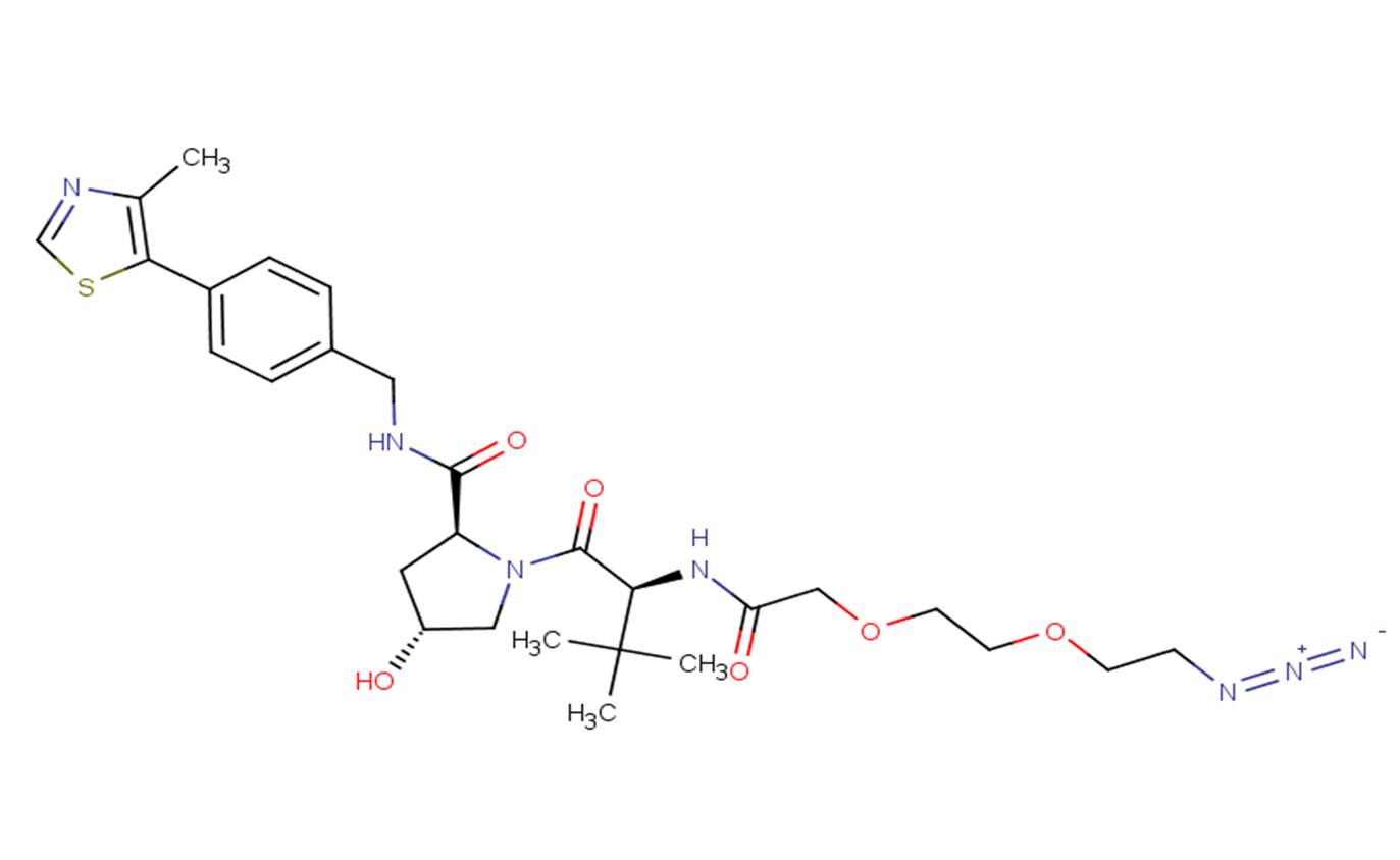 (S,R,S)-AHPC-PEG2-N3 Chemical Structure