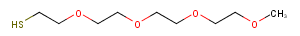 m-PEG4-SH Chemical Structure