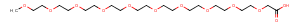 m-PEG9-CH2COOH Chemical Structure