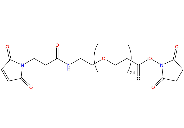 Mal-PEG24-NHS ester Chemical Structure