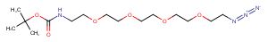 Boc-NH-PEG4-azide Chemical Structure