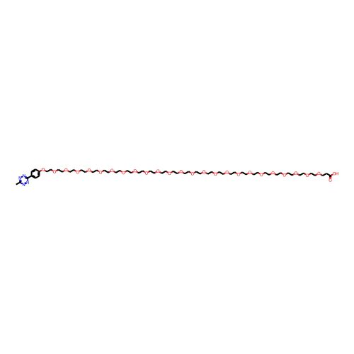 Methyltetrazine-PEG25-acid Chemical Structure