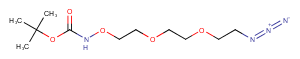 t-Boc-Aminooxy-PEG2-azide Chemical Structure