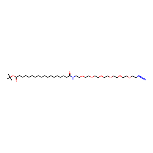 Azide-PEG6-amido-C16-Boc Chemical Structure