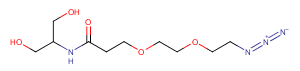 2-(Azido-PEG2-amido)-1,3-propandiol Chemical Structure