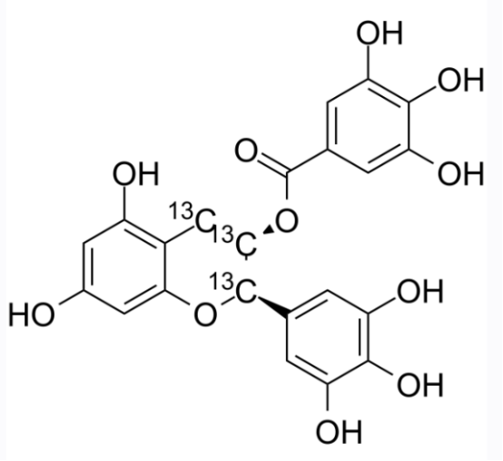 (+/-)-Epigallocatechin Gallate-13C3 (-)-表没食子儿茶素没食子酸酯 13C3 活性