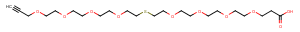 Propargyl-PEG4-S-PEG4-acid Chemical Structure