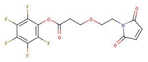 Mal-PEG1-PFP ester Chemical Structure