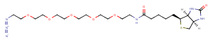 Biotin-PEG5-azide Chemical Structure