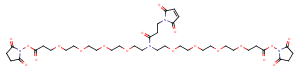 N-Mal-N-bis(PEG4-NHS ester) Chemical Structure