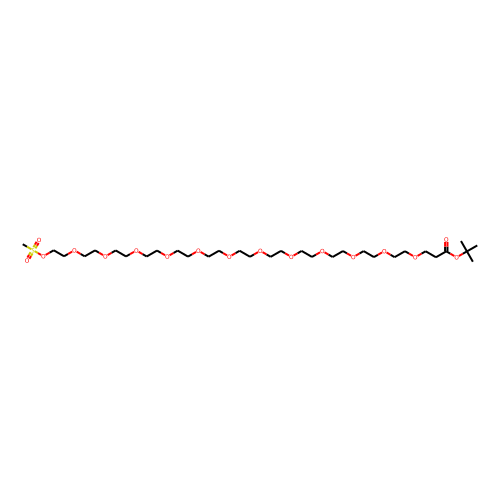 Ms-PEG12-Boc Chemical Structure