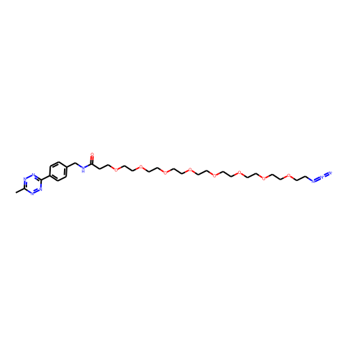 Methyltetrazine-PEG8-N3 Chemical Structure