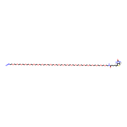 Biotin-PEG23-azide Chemical Structure