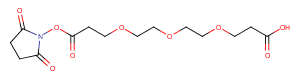 Acid-C2-PEG3-NHS ester Chemical Structure