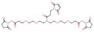 N-Mal-N-bis(PEG2-NHS ester) Chemical Structure