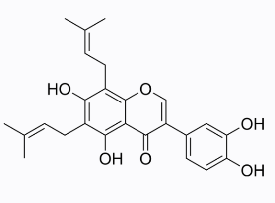 cas:66777-70-6 6,8-Diprenylorobol 6,8-二异戊烯基香豌豆苷元