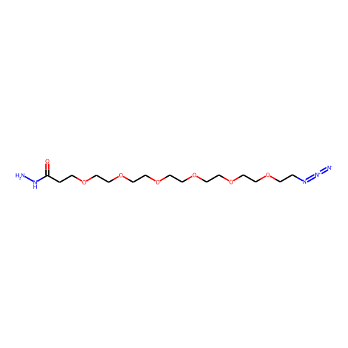 N3-PEG6-Propanehydrazide Chemical Structure