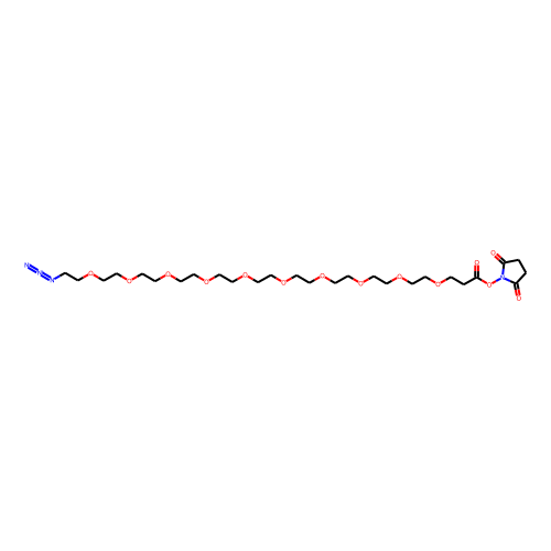 Azido-PEG10-NHS ester Chemical Structure