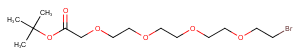 Br-PEG4-CH2-Boc Chemical Structure
