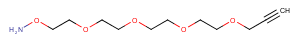 Aminooxy-PEG4-propargyl Chemical Structure