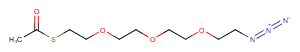 S-Acetyl-PEG3-azide Chemical Structure