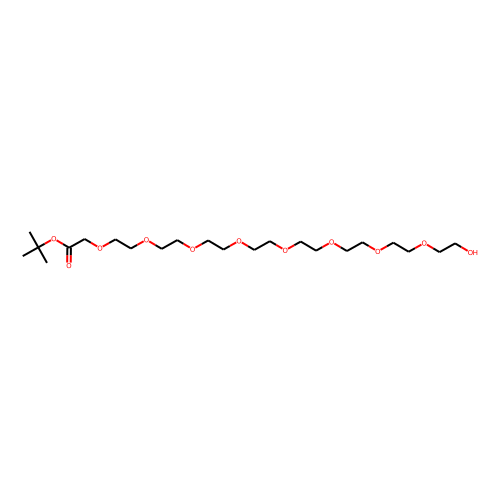 Hydroxy-PEG8-CH2-Boc Chemical Structure