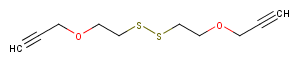 Propargyl-PEG1-SS-PEG1-propargyl Chemical Structure