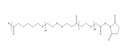 PCL-SS-PEG-NHS，聚己内酯-SS-聚乙二醇-活性酯