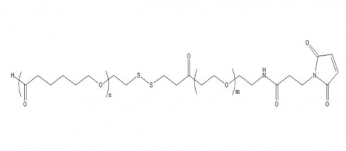 PCL-SS-PEG-MAL，聚己内酯-SS-聚乙二醇-马来酰亚胺