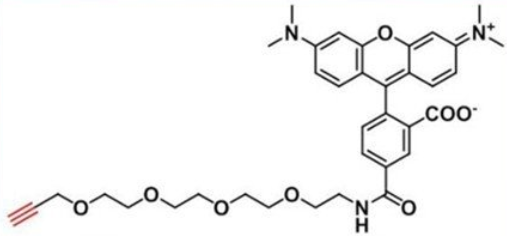 5-TAMRA-PEG4-Alkyne，5-四甲基罗丹明-四聚乙二醇-炔基